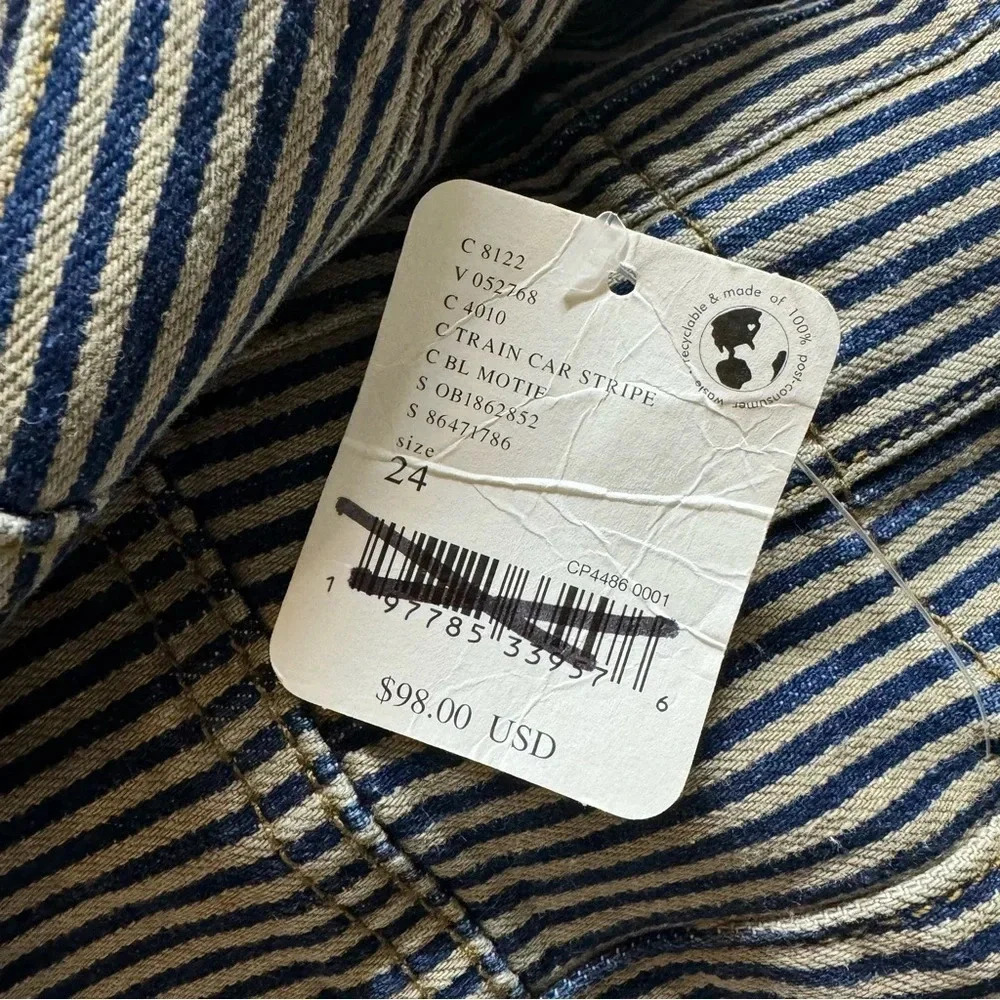 NWT Free People Jayde Flare Jeans Railroad Stripe 24 - Picture 5 of 16